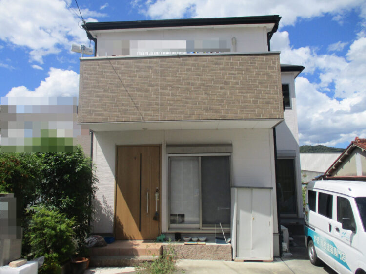 奈良県生駒郡斑鳩町S様邸　外壁塗装・屋根塗装・防水工事 施工前の写真