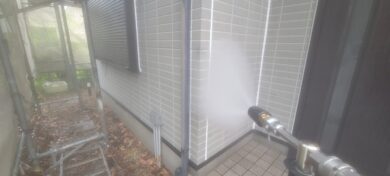 奈良県奈良市S様邸　外壁塗装・屋根塗装工事 洗浄