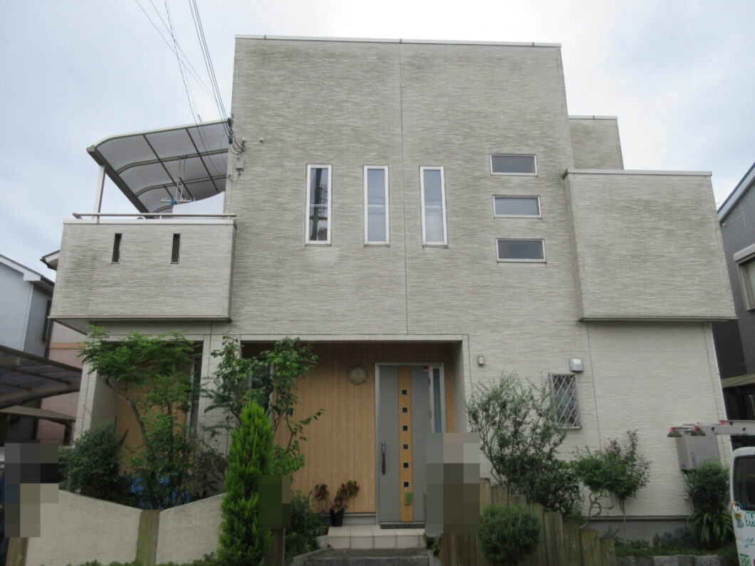 奈良県葛城市I様邸　外壁塗装工事 施工前の写真