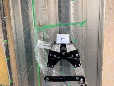 奈良香芝市T様　外壁塗装・屋根カバー工法・防水工事 養生