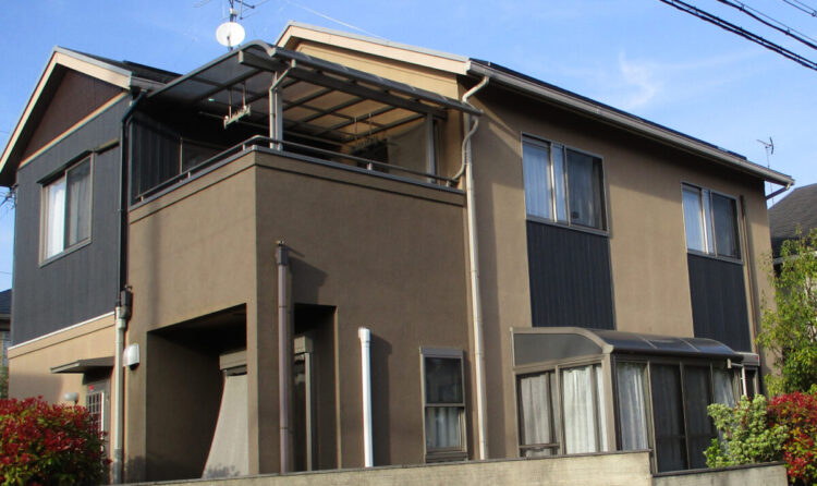 奈良県奈良市M様邸　外壁塗装・屋根塗装・防水工事 施工前の写真