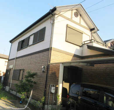 奈良県大和高田市T様邸　外壁塗装・屋根塗装・防水工事 施工前の写真