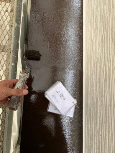 奈良奈良市M様邸　外壁塗装・屋根塗装・防水工事 庇フッ素仕上げ