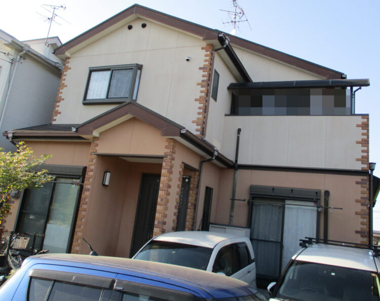 奈良県奈良市O様邸　外壁塗装・屋根塗装・防水工事 施工前の写真