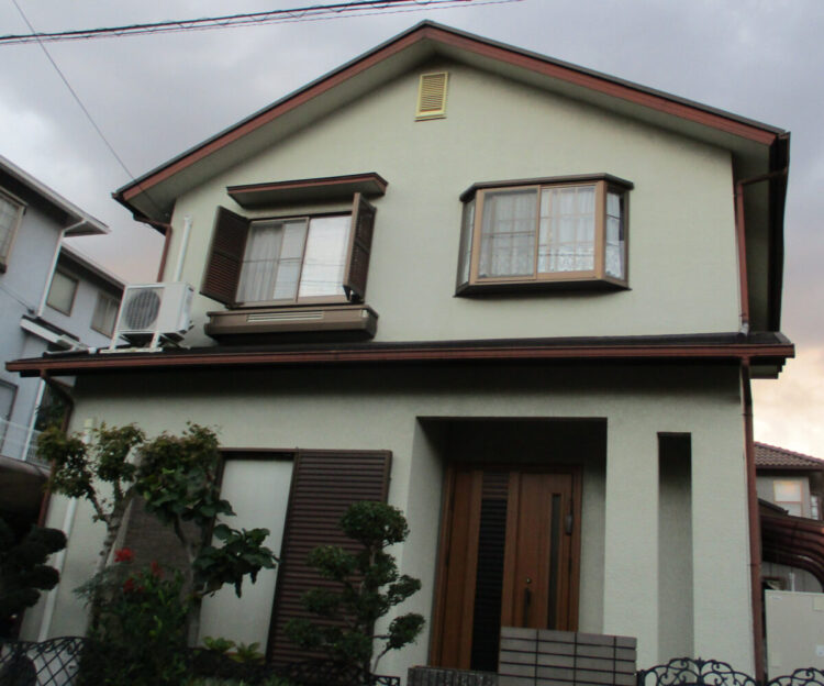 奈良県生駒郡三郷町K様邸　外壁塗装・屋根塗装・防水工事 施工前の写真