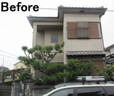 奈良県北葛城郡上牧町T様邸　外壁塗装工事 施工前の写真