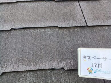 奈良県香芝市I様邸　外壁塗装・屋根塗装・防水工事 タスペーサー取り付け
