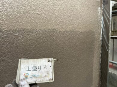 奈良県大和高田市S様邸　外壁塗装・屋根塗装工事 外壁上塗り