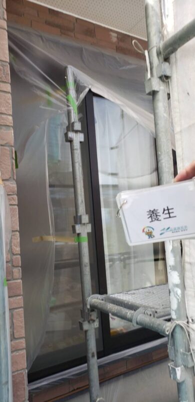 奈良香芝市K様邸　外壁塗装・屋根塗装工事 養生