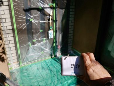 奈良県北葛城郡王寺町Ｋ様邸　外壁塗装・屋根塗装・防水工事 下塗り