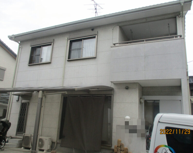 奈良県香芝市K様邸　外壁塗装・防水工事 施工前の写真
