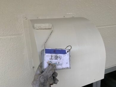奈良県橿原市T株式会社様（工場）　外壁塗装工事 外壁上塗り