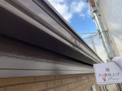 奈良葛城市M様　外壁塗装・屋根塗装・防水工事 樋フッ素仕上げ