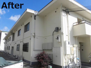 奈良香芝市 2階建てアパート塗装工事 奈良香芝市 2階建てアパート塗装工事