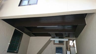 奈良県香芝市T様邸　外壁塗装工事 木部塗装