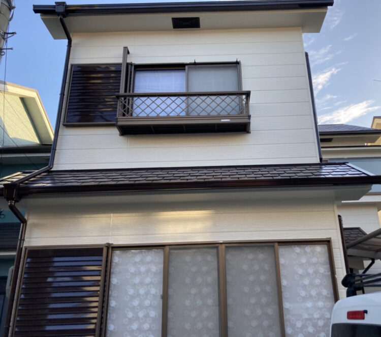 奈良県生駒郡斑鳩町M様邸　外壁塗装・防水工事 施工後の写真