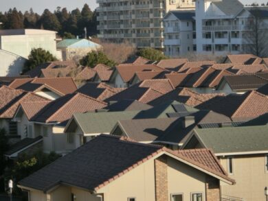 奈良の香芝の株式会社ヨネヤの外壁塗装と屋根塗装の周囲の環境