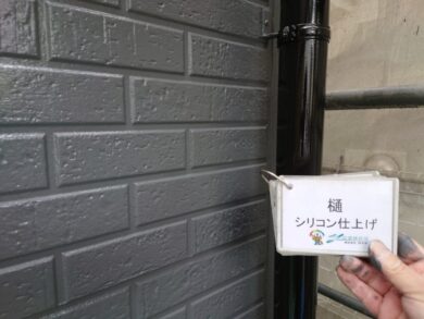 奈良県奈良市N様邸　外壁塗装・屋根塗装・防水工事 樋シリコン仕上げ
