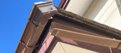 奈良の香芝市の株式会社ヨネヤの外壁塗装と屋根塗装の雨樋