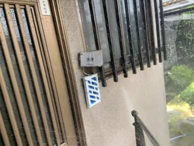 奈良御所市T様邸　外壁塗装・防水工事 洗浄