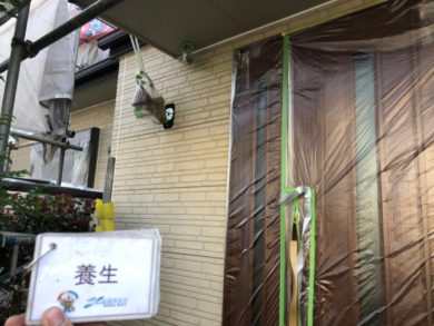 奈良香芝市N様　外壁塗装・屋根塗装・防水工事 養生