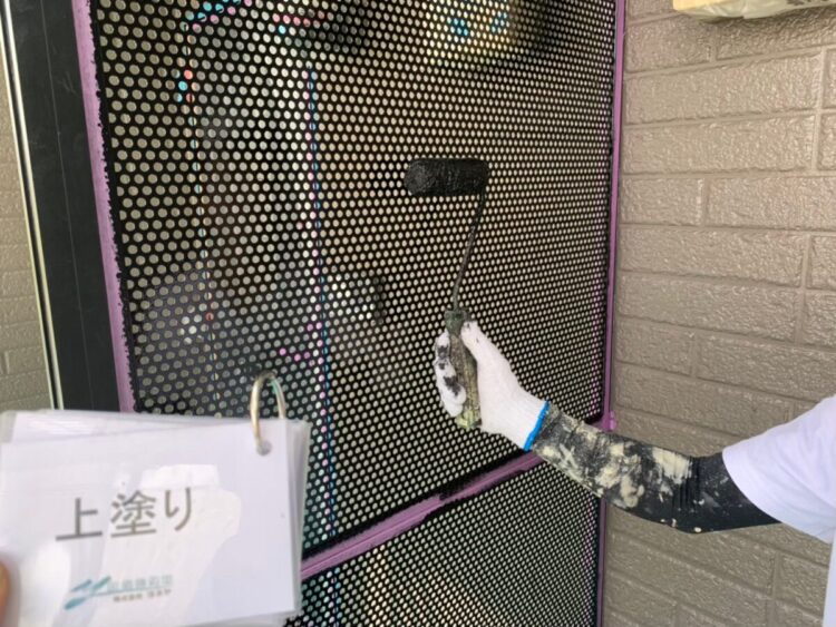 奈良の香芝市の株式会社ヨネヤの外壁塗装と屋根塗装の鉄部