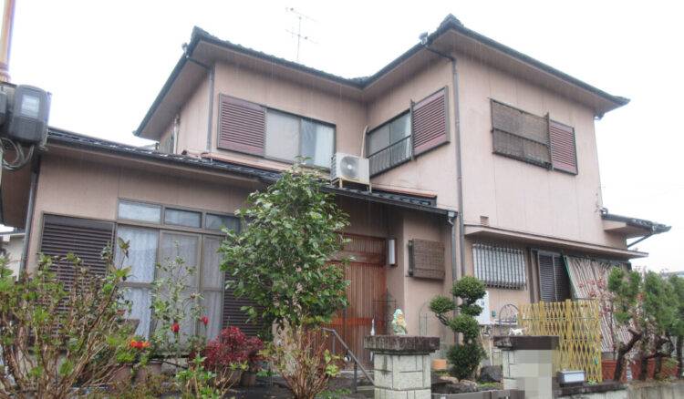 奈良北葛城郡王寺町M様邸　外壁塗装工事 施工前の写真