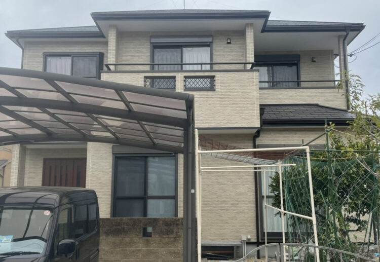 奈良北葛城郡広陵町M様邸　外壁塗装・屋根塗装・防水工事 施工後の写真