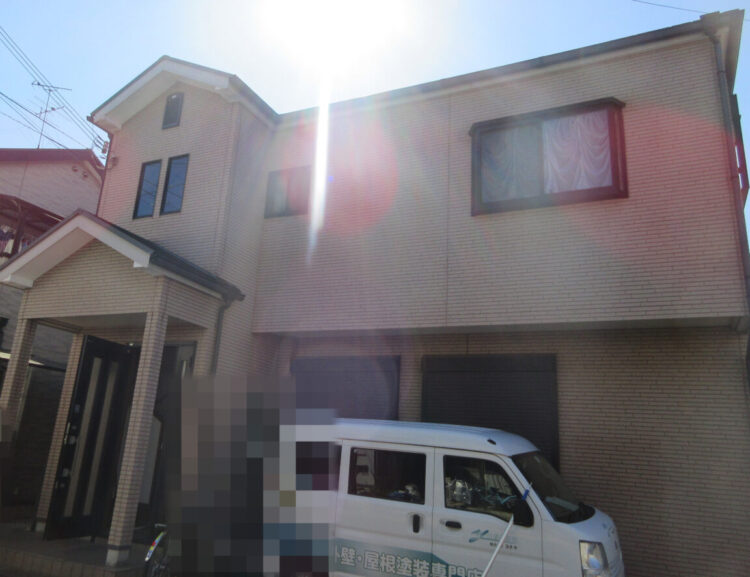 奈良県奈良市I様邸　外壁塗装・屋根塗装工事 施工前の写真