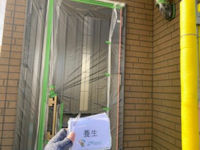 奈良葛城市M様　外壁塗装・屋根塗装・防水工事 養生
