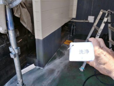 奈良県葛城市O様邸　外壁塗装工事 高圧洗浄