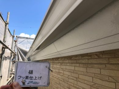 奈良県大和郡山市N様邸　外壁塗装・防水工事 樋フッ素仕上げ