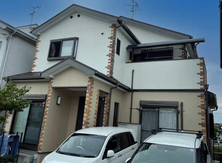 奈良県奈良市O様邸　外壁塗装・屋根塗装・防水工事 施工後の写真