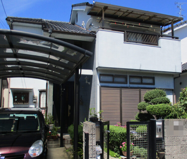 奈良県大和高田市S様邸　外壁塗装・屋根塗装工事 施工前の写真