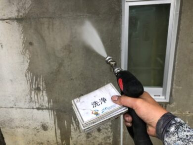 奈良香芝市M様邸　外壁塗装工事 洗浄