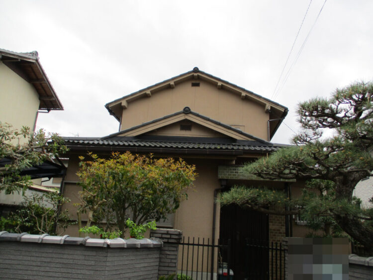奈良県奈良市N様邸　外壁塗装工事 施工前の写真