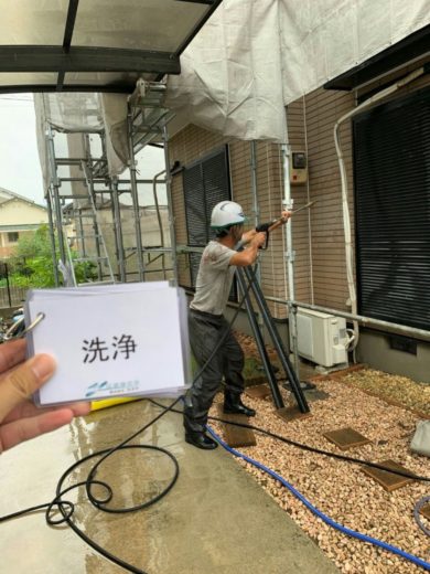 奈良県葛城市M様邸 　外壁塗装・屋根塗装・防水工事 高圧洗浄