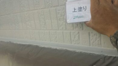 奈良葛城市R様　外壁塗装・屋根塗装・防水工事 外壁塗装2F上塗り