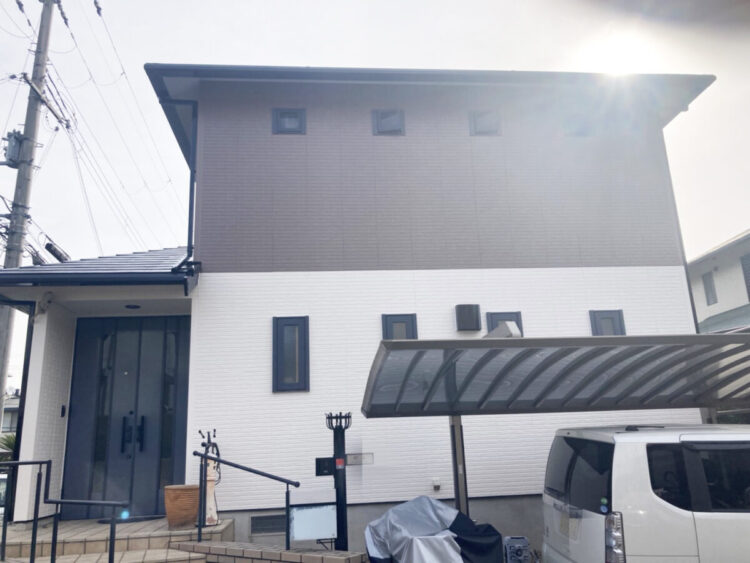 奈良北葛城郡広陵町M様邸　外壁塗装・屋根塗装工事 施工後の写真