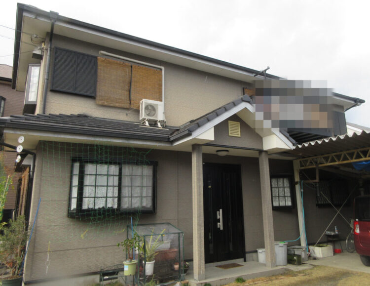 奈良香芝市H様邸　外壁塗装・屋根塗装工事 施工前の写真