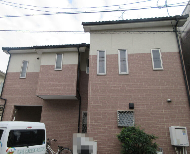 奈良県大和高田市Y様邸　外壁塗装工事 施工前の写真