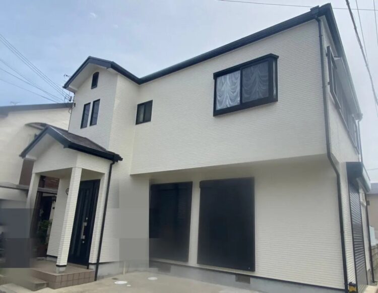 奈良の香芝市の株式会社ヨネヤの外壁塗装と屋根塗装の施工事例