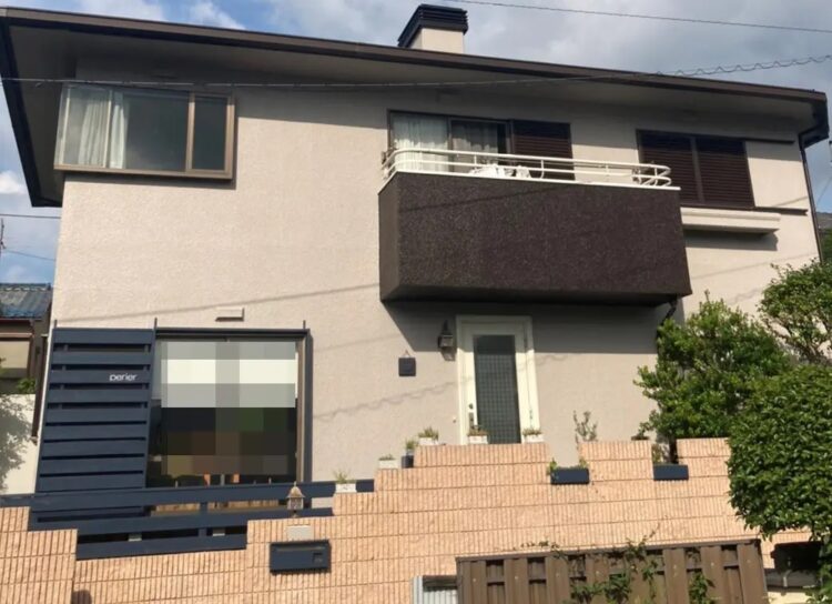 奈良の香芝市の株式会社ヨネヤの外壁塗装と屋根塗装の施工事例