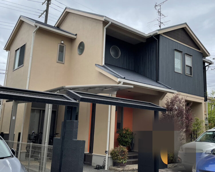 奈良県奈良市M様邸　外壁塗装・屋根塗装・防水工事 施工後の写真