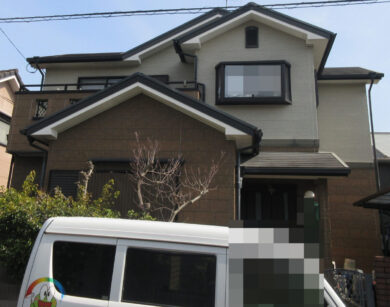 奈良県北葛城郡上牧町G様邸　外壁塗装・屋根塗装・防水工事 施工前の写真