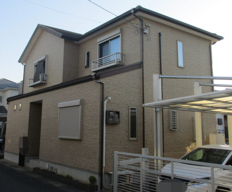 奈良県香芝市Y様邸　外壁塗装・屋根塗装工事 施工前の写真