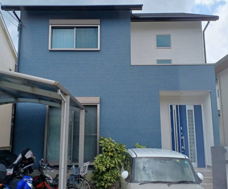 奈良北葛城郡上牧町I様邸　外壁塗装・屋根塗装・防水工事 施工後の写真