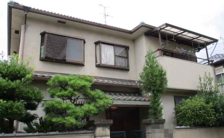 奈良県香芝市S様邸　外壁塗装・防水工事 施工前の写真