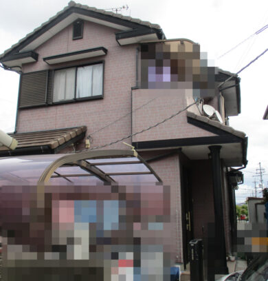奈良県香芝市H様邸　外壁塗装工事 施工前の写真