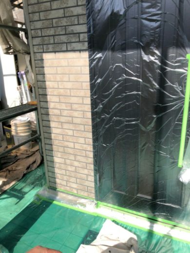 奈良大和高田市N様邸　外壁塗装・屋根塗装 養生